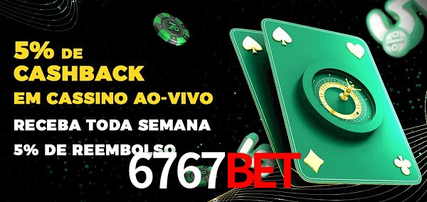 Promoções do cassino ao Vivo 6767BET